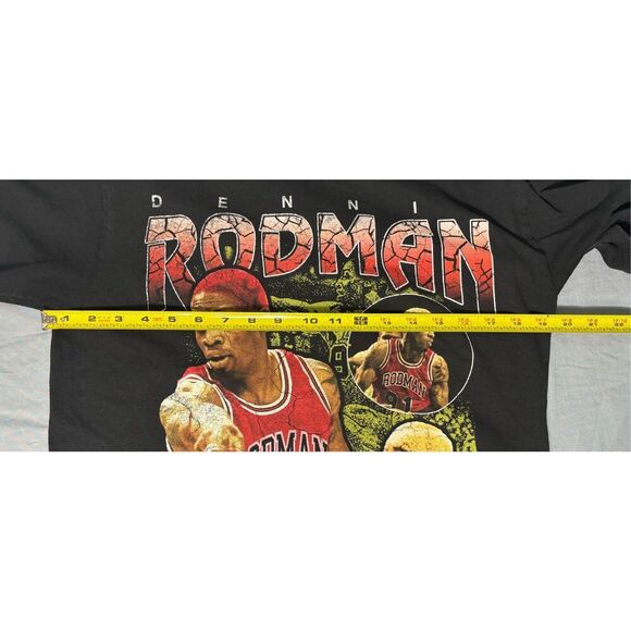 Dennis Rodman Apparel T-Shirt Mens Medium NBA Basketball Style Streetwear Black - Picture 5 of 5